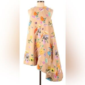 Tibi asymmetrical floral dress